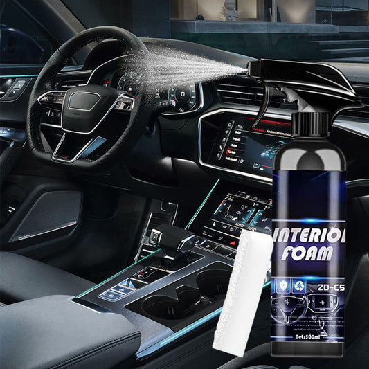 Többcélú autó belső habos tisztító spray 🚙 – Mélyen tisztítja a foltokat (kávé/zsír)