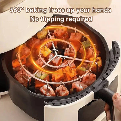 🔥 Függőleges kebab grill levegős fritőzhez + ingyenes hőálló kesztyűk
