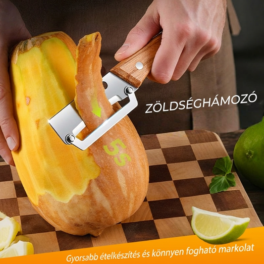 🥕Gyors és egyszerű zöldségpucolás – multifunkciós kaparó
