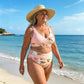 🌸🌿 Hangsúlyozd az alakod – Női virágmintás, magas derekú bikini szett (EU S-XL) – Utánvétes 🌊👙