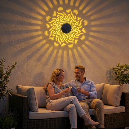 【1 + 1 Ingyenes】 Napenergiás Mandala Lámpa 🌞 – 2 az 1-ben: Álló és Fali Lámpa