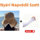 👒☀️Széles karimájú, masnis napvédő kalap nőknek